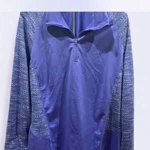 Athletic 3/4 Zip Purple Pullover 3X (22)